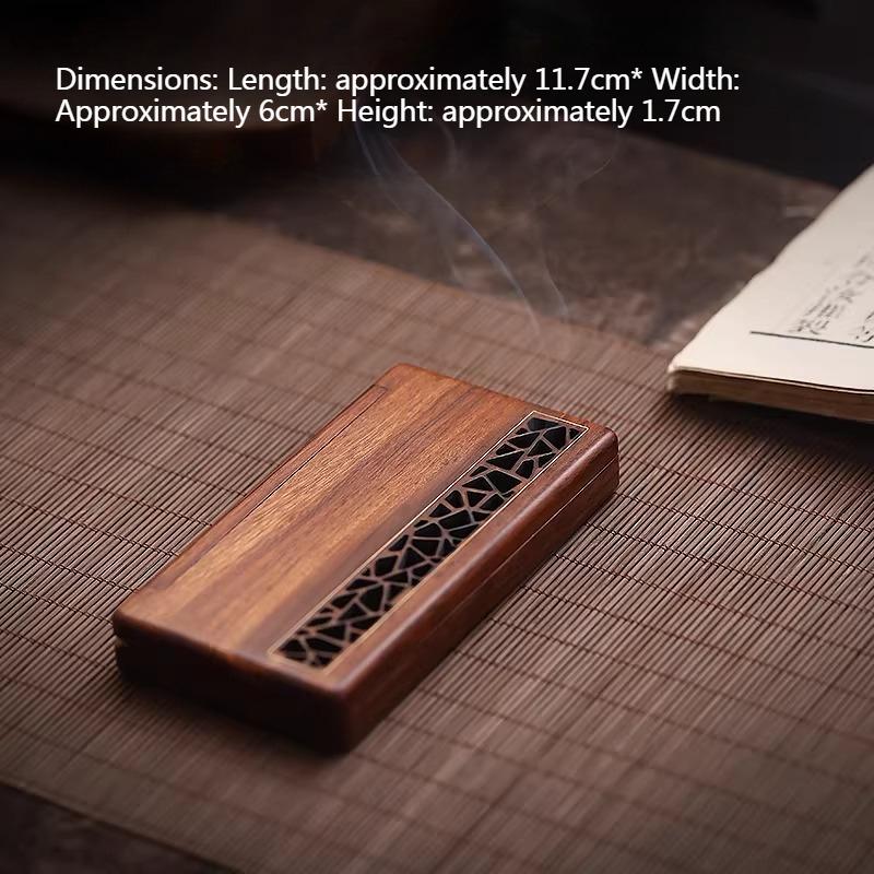 

Wooden Incense Box Travel Portable Small Incense Burner Storage Joss Stick Religious Supplies Indoor Air-purifying Products