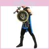 Unisex Carnival Roman Warrior Couple Costume Black And Blue Polyester Fabric For Stage Performances