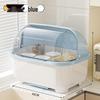SPSR Extra Large Transparent Dish Drying Rack with Lid