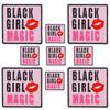 10PCS Fashion Black Girl Embroidered Patch Iron On Patches For Clothing Black Girl Magic Patches For Clothes Jackets Sewing DIY