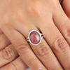 Natural Black Rhodonite Gemstone 925 Sterling Silver Women Jewelry Designer Wedding Ring RR-80-27