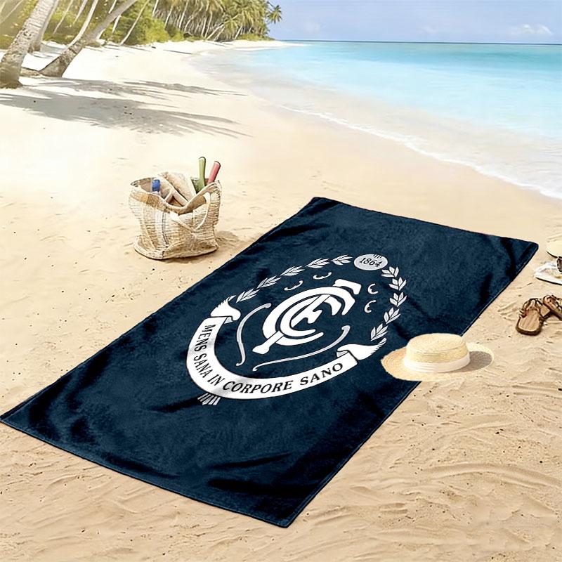Carlton Power Print Beach Towel, Large Soft Quick Dry Towel for Beach Camping Swimming