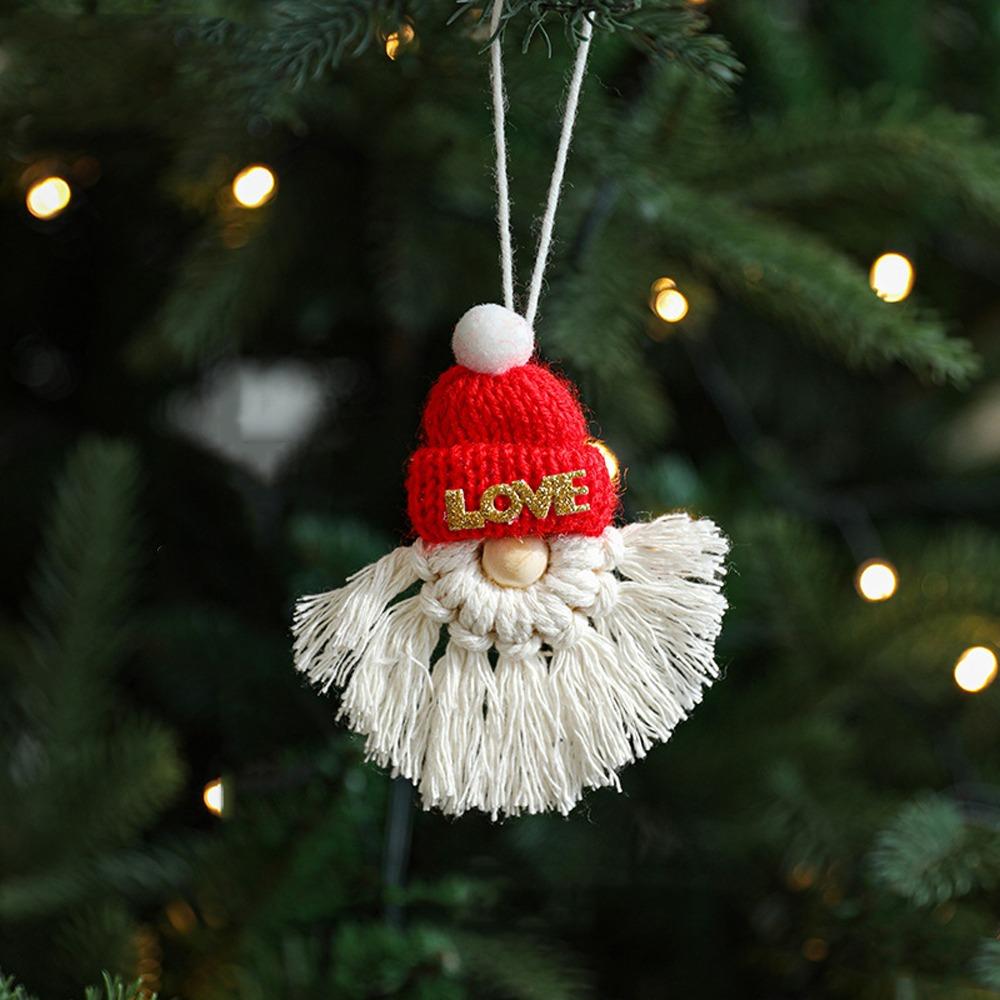 Soft Woven Christmas Tree Pendant Cute Christmas Woolen Socks Ornaments  Home Xmas Decor