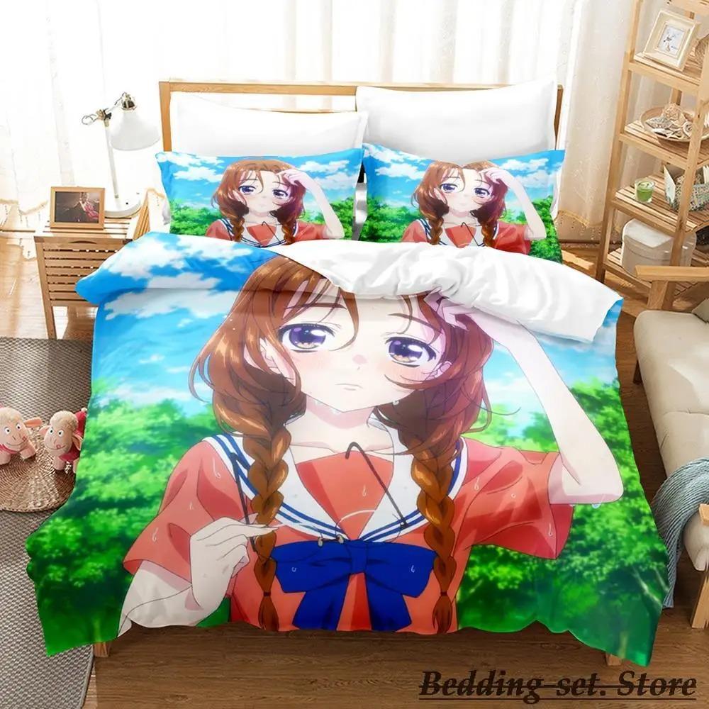 4 persone mentono ciascuna Set da letto Singolo Gemello Matrimoniale Queen King Size Set per letto Aldult Bambino Camera da letto Set Copripiumino Anime