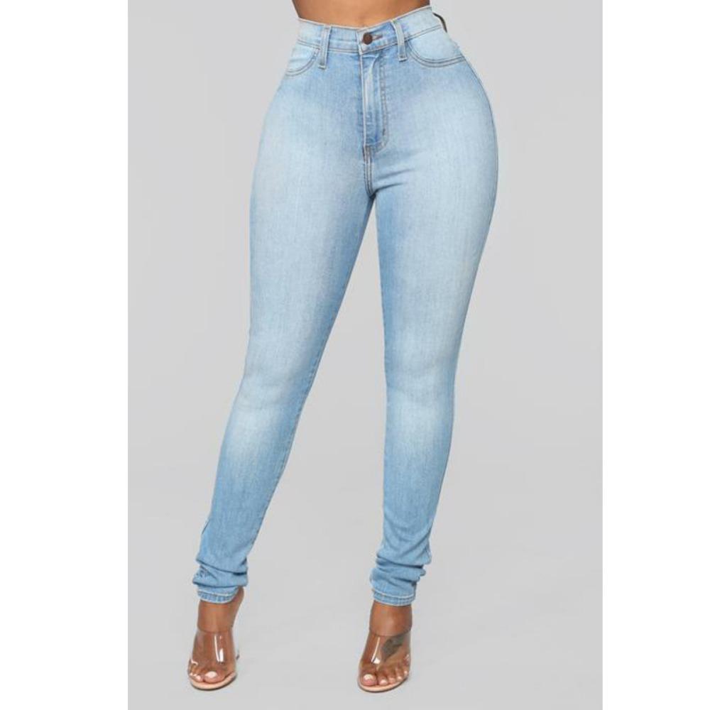 Slim Stretch Denim Pencil Pants for Women