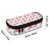 School Pencil Case Compact Shape 300D Polyester Smooth Zipper with Mesh Pocket Removable Divider and Pen Slots for Classroom Use