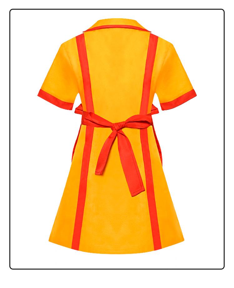 2 Broke Girls Retro Waitress Costume for Parties and Performances