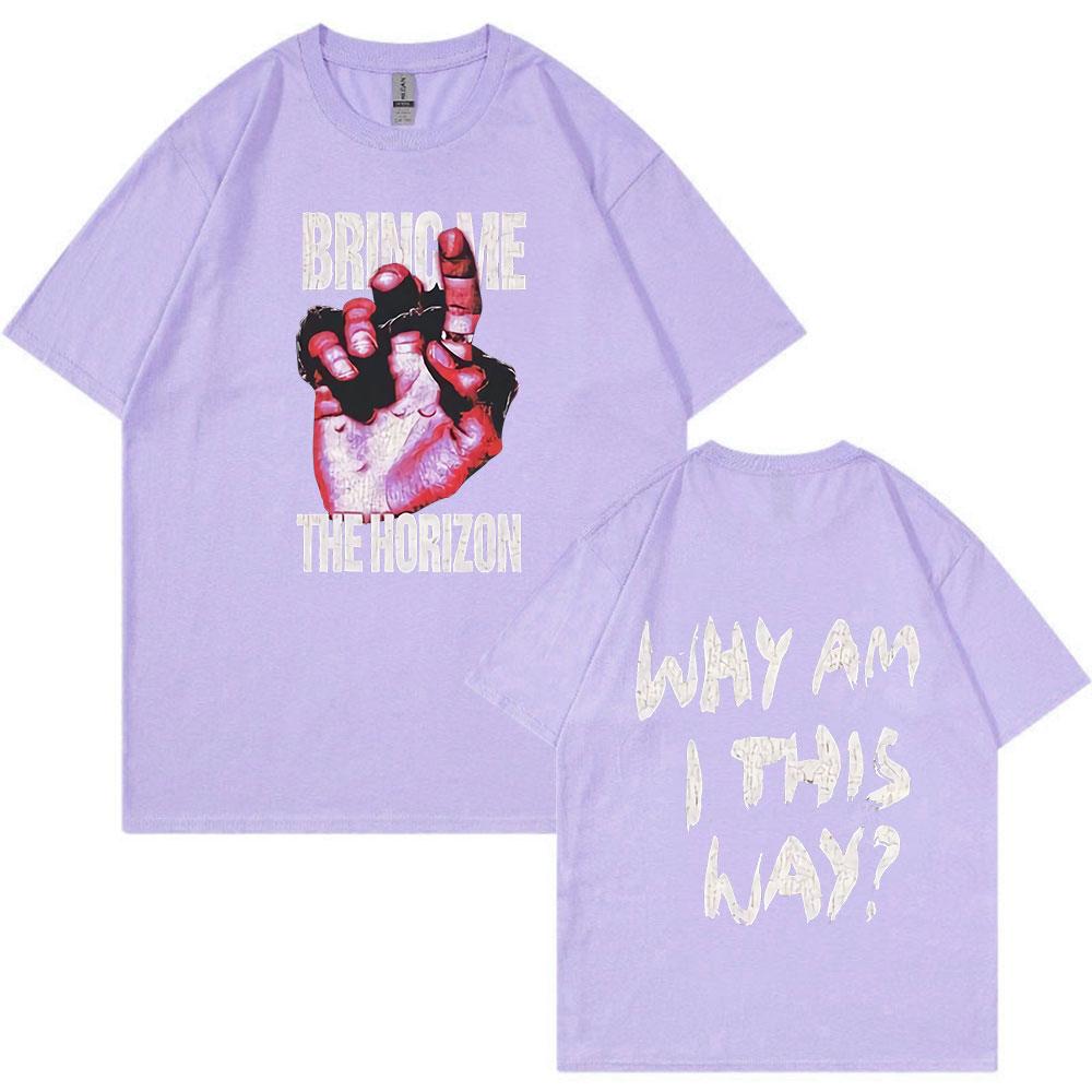 BMTH BringMe TheHorizon Band T-shirt Men Women Hip Hop Vintage Oversized T Shirt High Quality 100% Cotton Short Sleeve T-shirts