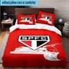 3pcs Spfc Team Crest Design Printed Bedding Set Duvet Cover Closure Includes 1 Duvet Cover & 2 Pillowcases Bedding Sets Home Decor Gifts