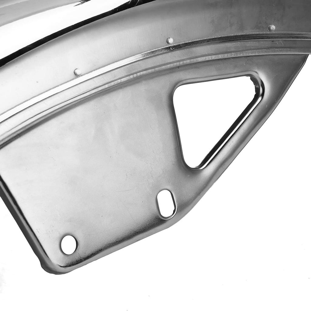 56cm Long Stainless Steel Motorcycle Front Wheel Fender Replacement for Suzuki GN 125 Motorcycle Easy-to-use (Silver Chrome)
