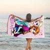 1pc Frozen12 Beach Towel with Custom Name, Beach/Swimming/Bath/Picnic/Camping Towel, Suitable for Seaside Beaches