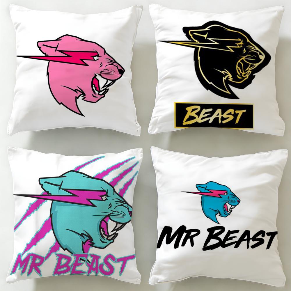Fodera per Cuscino Mr Beast, Celebrità Popolare di Internet, Morbida e Facile da Lavare – Versatile per Divano, Letto, Viaggio e Ufficio
