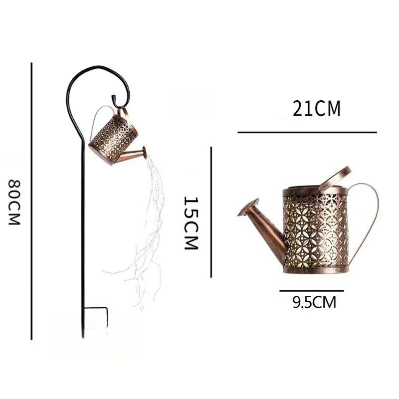 

Світлодіодний сонячний ліхтар-лійка, підвісний ліхтар-чайник, вуличний водонепроникний, для вілли, доріжки, газону, двору, саду, декоративна лампа S-multicolor-with bracket