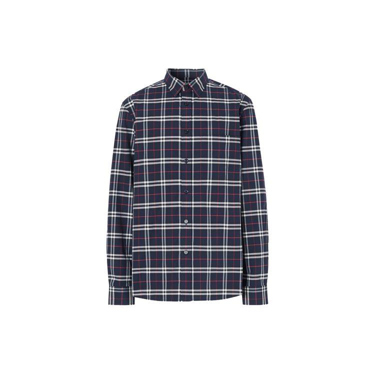 Burberry Small Scale Check Stretch Cotton Shirt 80186401