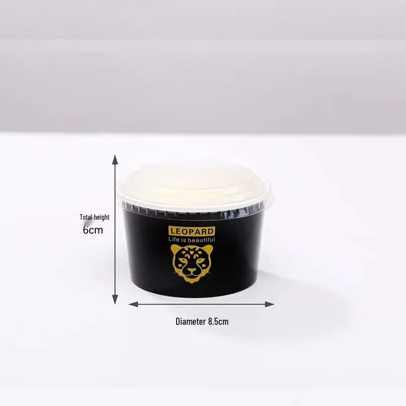 

Disposable Thickened Ice Cream Dessert Paper Cups with Lids
