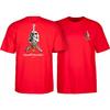 Powell Peralta Skateboard Shirt Totenkopf & Schwert Rot