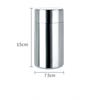 400ml/550ml doppelwandige Edelstahl-Teedose mit Deckel, feuchtigkeits- und geruchsdicht verschlossene Teedose, mit innerem Deckel-Aufbewahrungsbehälter