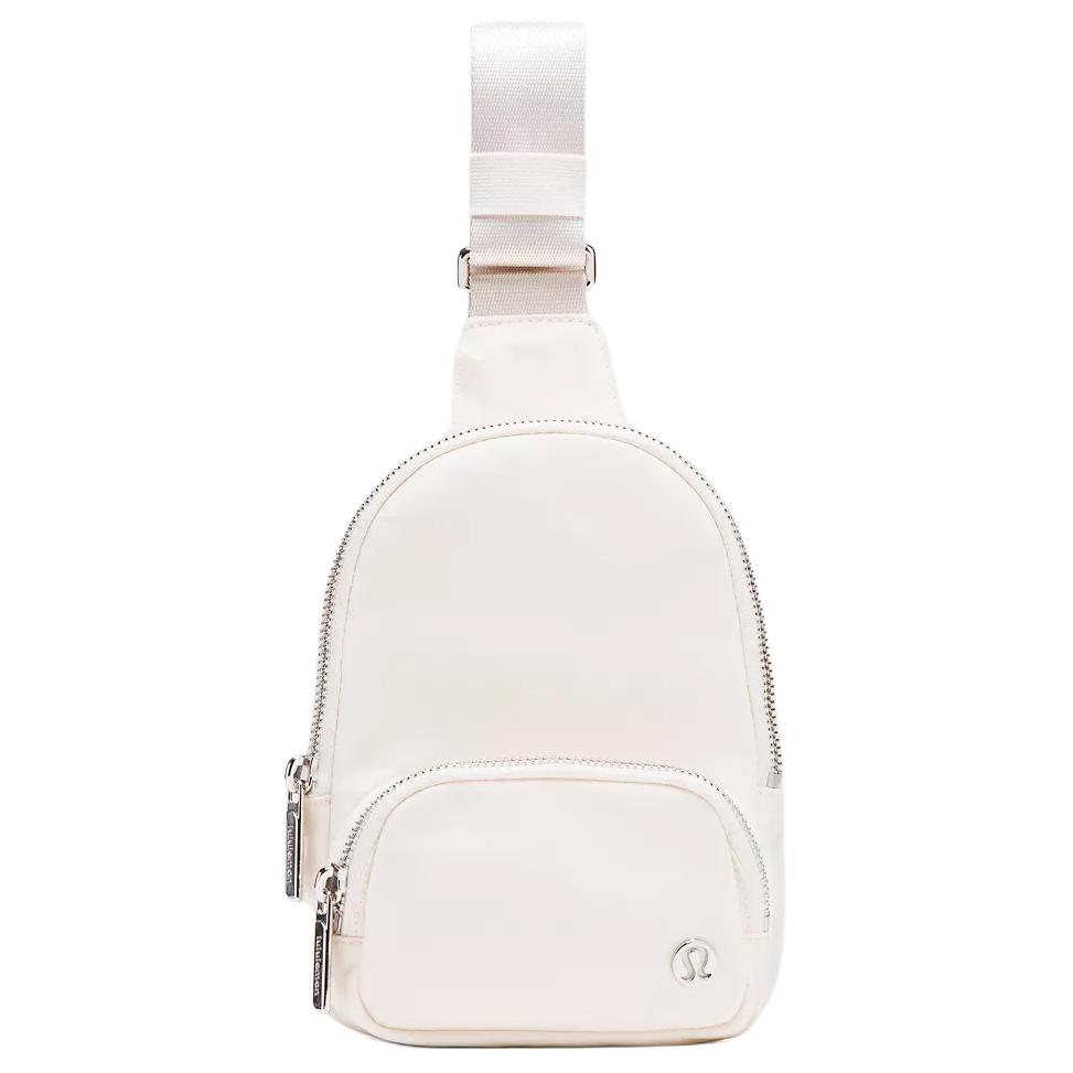 Lululemon Everywhere 2L Adjustable Strap Logo Recycled Polyester Chest Bag Small Women bags Light-Ivory LU9CS4S-033454 Light Ivory