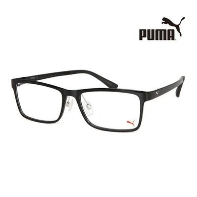 Puma Eyeglass Frames PE0039OA 001 Square Horn-rimmed Glasses for Women and Men
