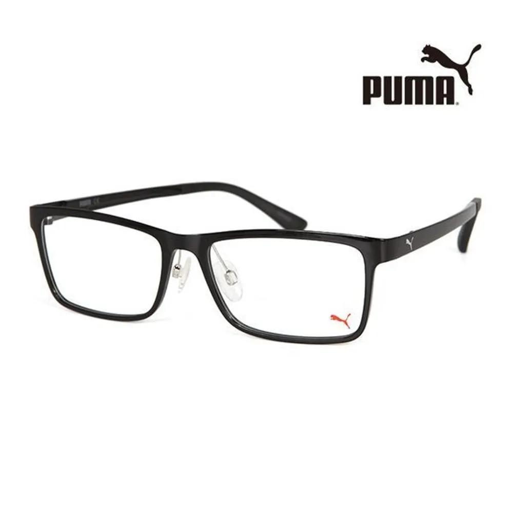 

Puma Eyeglass Frames PE0039OA 001 Square Horn-rimmed Glasses for Women and Men PE0039OA 001_C [55]