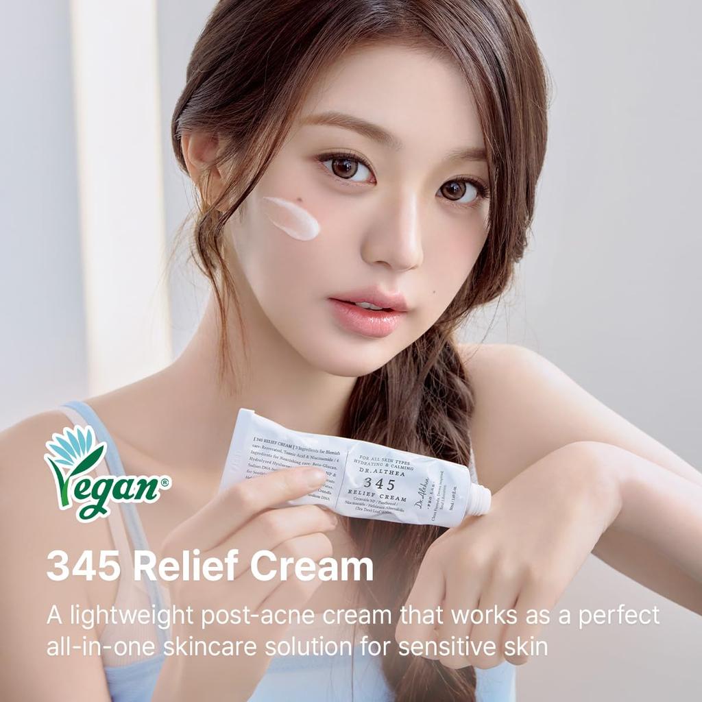 Dr. Althea 345 Relief Cream - Soothing and Moisturizing Cream (PDRN) - Korean Cosmetics (Renewed Version)