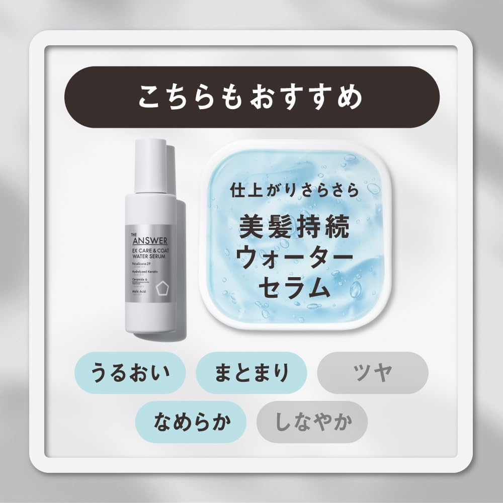 The Answer Ex Care   Coat Oil 80ml Leave In Treatment With Moist fInish  Bergam