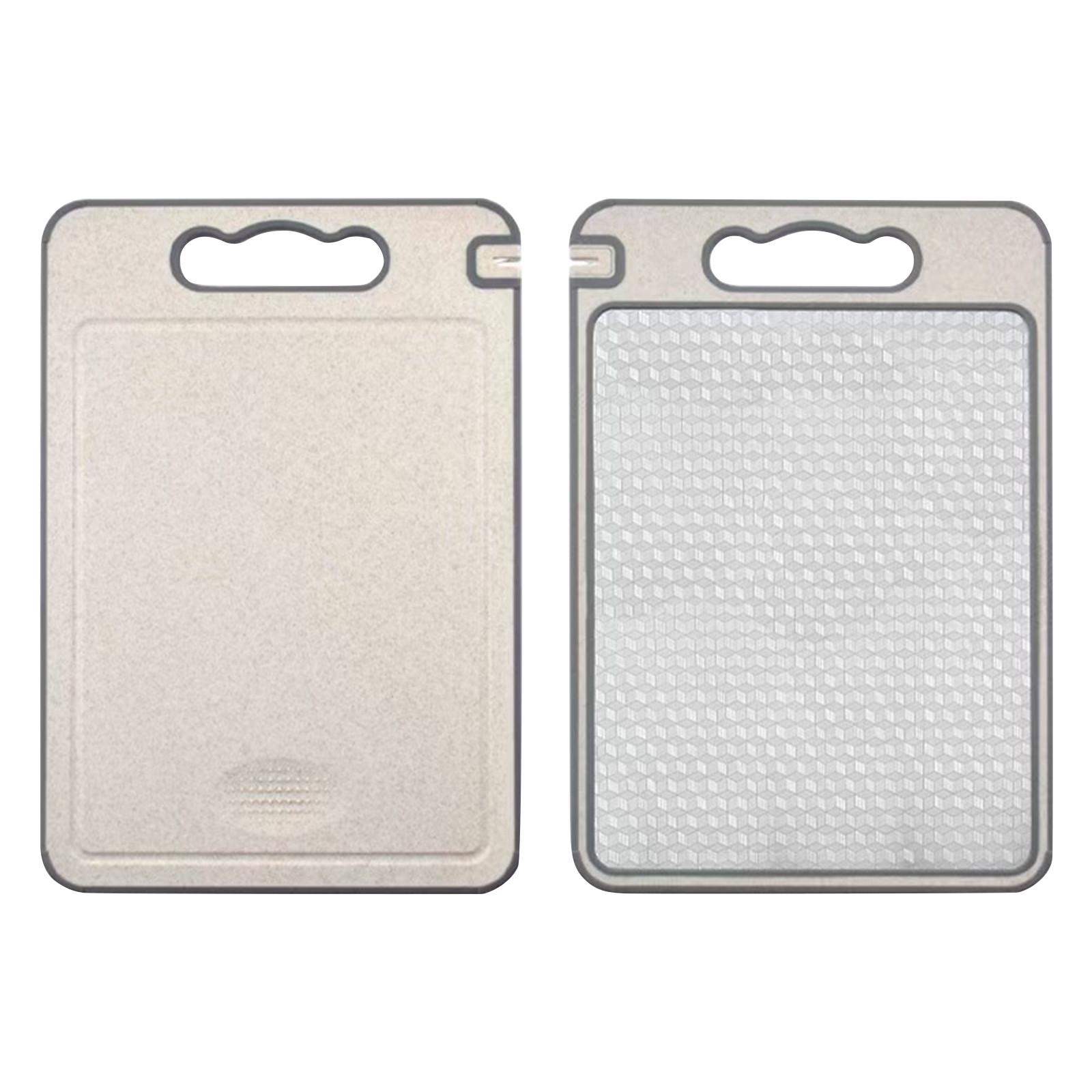 

Double Sided Cutting Board, Stainless Steel Multi-Purpose Cutting Boards For Chopping Meat/Vegetables/, With Juice Grooves & Handle One Size