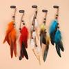 Ethnic Style Feather Headdress Hair Clips - Indian Tassel Design for Seaside Vacations