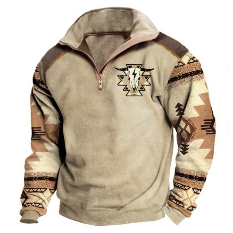 Hot selling spring and autumn large size men's lapel sweatshirts outdoor casual sweatshirts