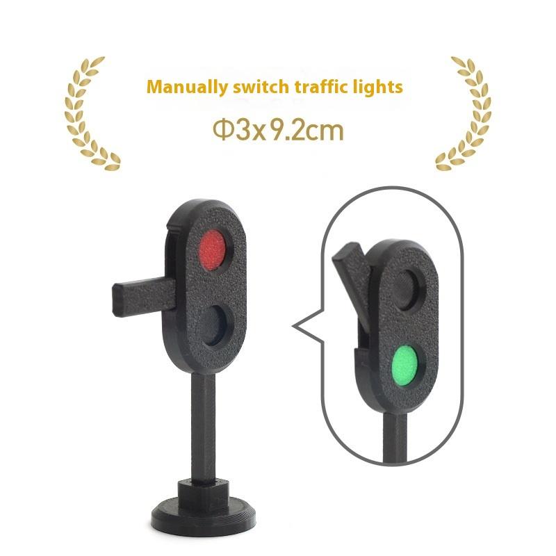 1Pcs Traffic Signal Model Road Scene Toys For Kids Simulation Traffic Light Toy Train Scene Decoration Diy Accessories