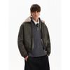 Blaexit Short Lamb Wool Jacket Men's Thickened Winter Cotton Coat Warm Fleece Lining Wool Jacket