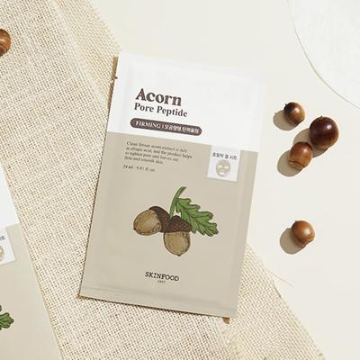 [10 Sheets] Acorn Pore Peptide Mask (pores/elasticity) (acorn Mask) (24ml)