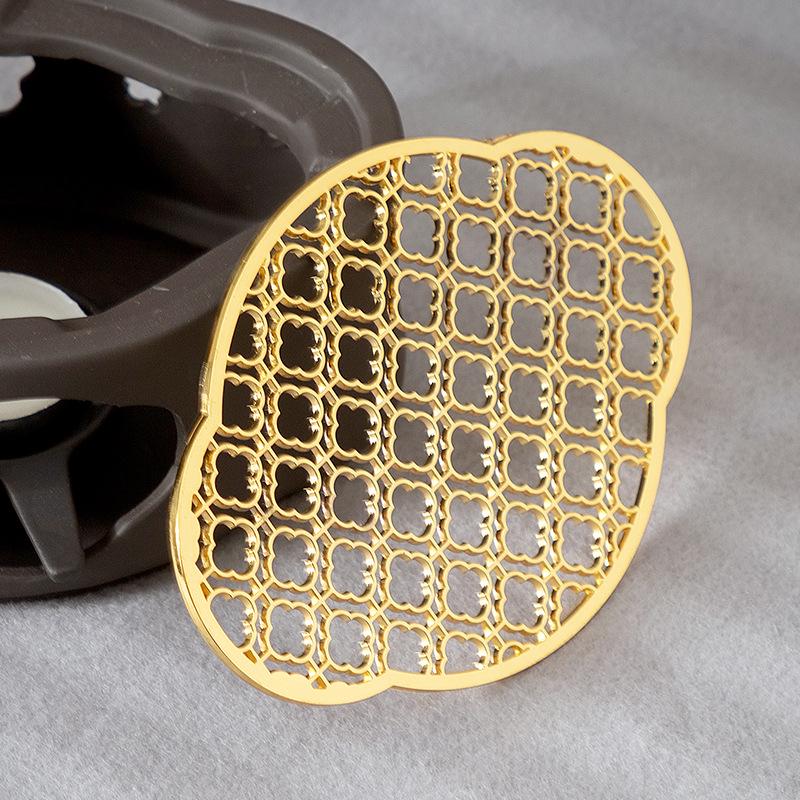 Haitang-Shaped Alloy Candle Heating Base for Ceramic Teapot