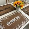 Jute PVC Placemat Square Imitation Hemp Retro Insulation Pad Nordic Washable Woven Meal Mat Placemat for Dining Table Decor Pad