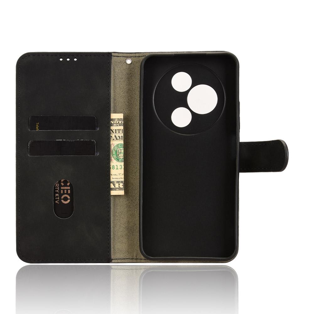 For TCL 605 4G Leather Case Skin Feel Anti Drop Wallet Flip Phone Cover