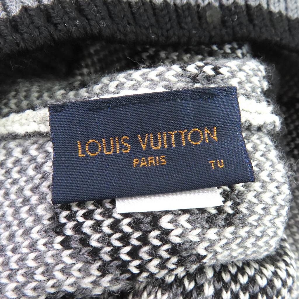 Excellent LOUIS VUITTON Knit Cap Bonnet Louis Logo Knit Beanie Bwool M71237 Used