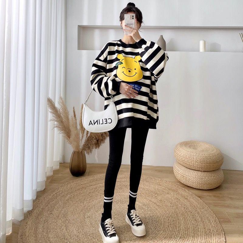 Winnie the Pooh Maternity Sweatshirt: Loose Fit for Spring & Fall