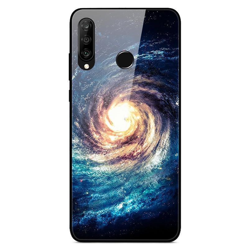 6.15"For Huawei Honor 20S Case Tempered Glass Print Back Cover Hard Case For Huawei Honor 20S MAR-LX1H Phone Case Honor20S 20 S