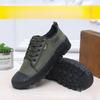 Men's summer shoes, wear-resistant military training shoes, construction site labor protection shoes, rubber shoes, canvas shoes