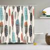 African Style Tribal Pattern Portrait Shower Curtains Valance Curtains Fabric Waterproof Polyester For Bathroom Curtain Hooks
