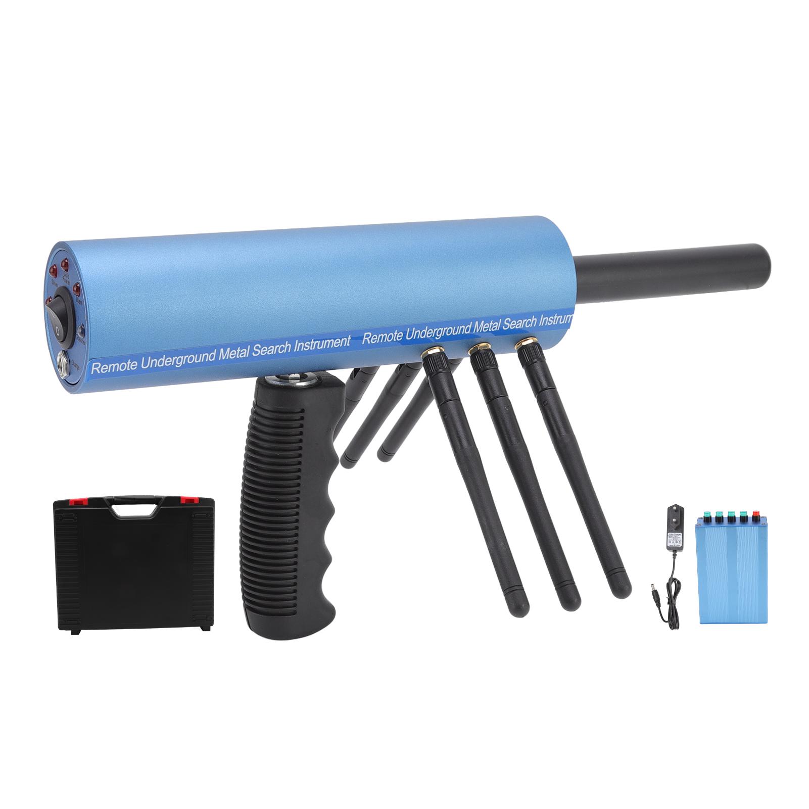 

Металлоискатель Алюминиевый Синий Глубина 20 м 6 Антенн Ручной Перезаряжаемый Детектор для Золота Серебра