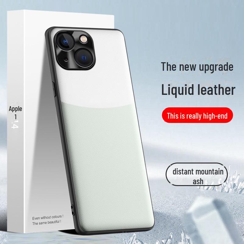 Apple 14 Flüssiglederhülle: Tropf- und fleckenabweisender Bezug