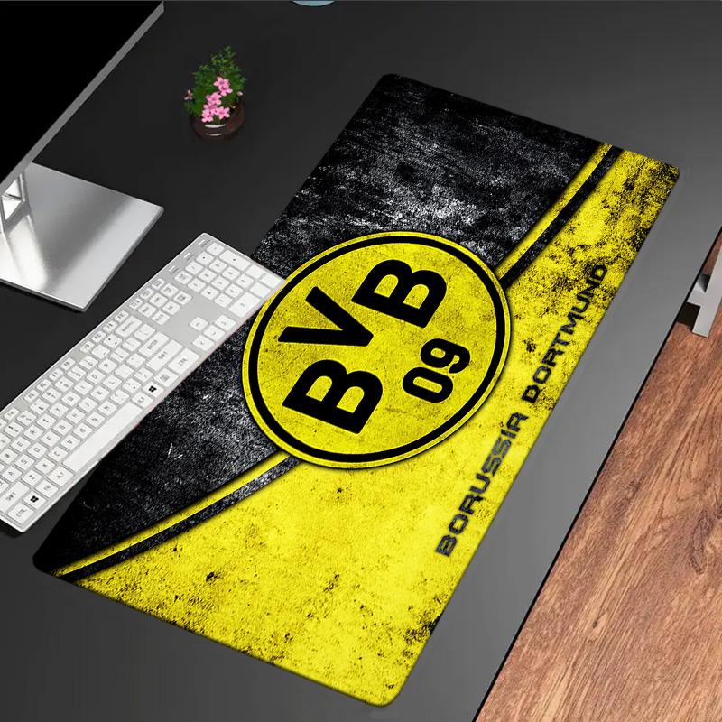Podkładka pod mysz Borussia Dortmund, gumowa podstawa, mata na biurko do e-sportu, podkładka pod mysz dla graczy i do użytku biurowego, biurko gamingowe, łatwa do czyszczenia mata