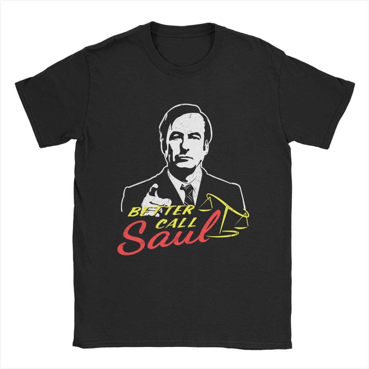 

Винтажная футболка Better Call Saul для мужчин с круглым вырезом 100% хлопок футболки с коротким рукавом футболки одежда для вечеринок XXXXXL чёрный