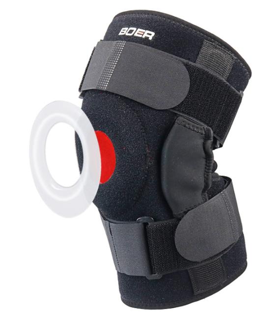 

1Pcs Hinged Knee Brace Knee Support Gel Patella Knee Pad Guard Protector Strap With Dual Side Stabilizer Meniscus Tear Arthritis M