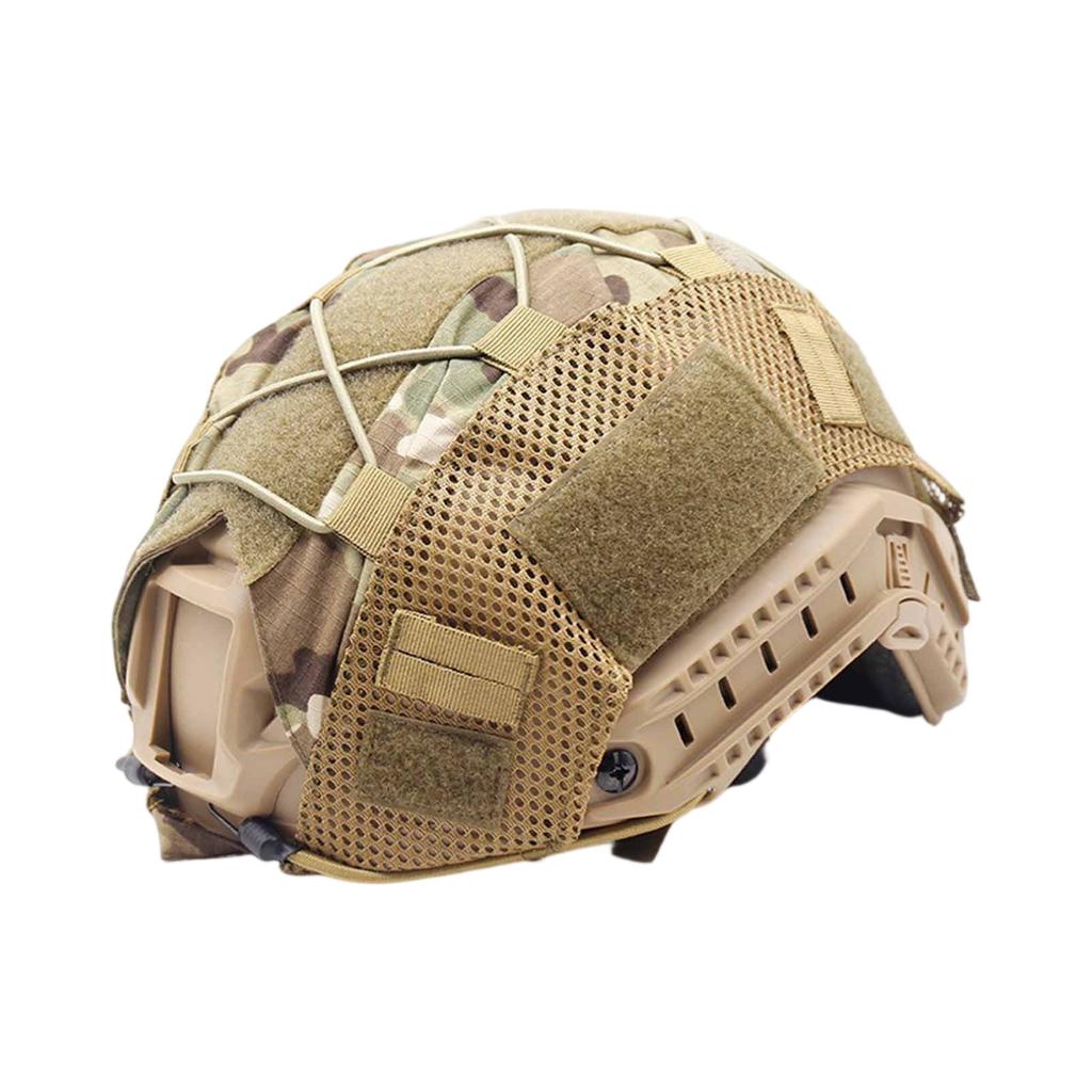 Camouflage Helmet Cover, Upgraded Outdoor Military Helmet Accessory, Hunting, Airsoft, Paintball Helmet Protective Gear