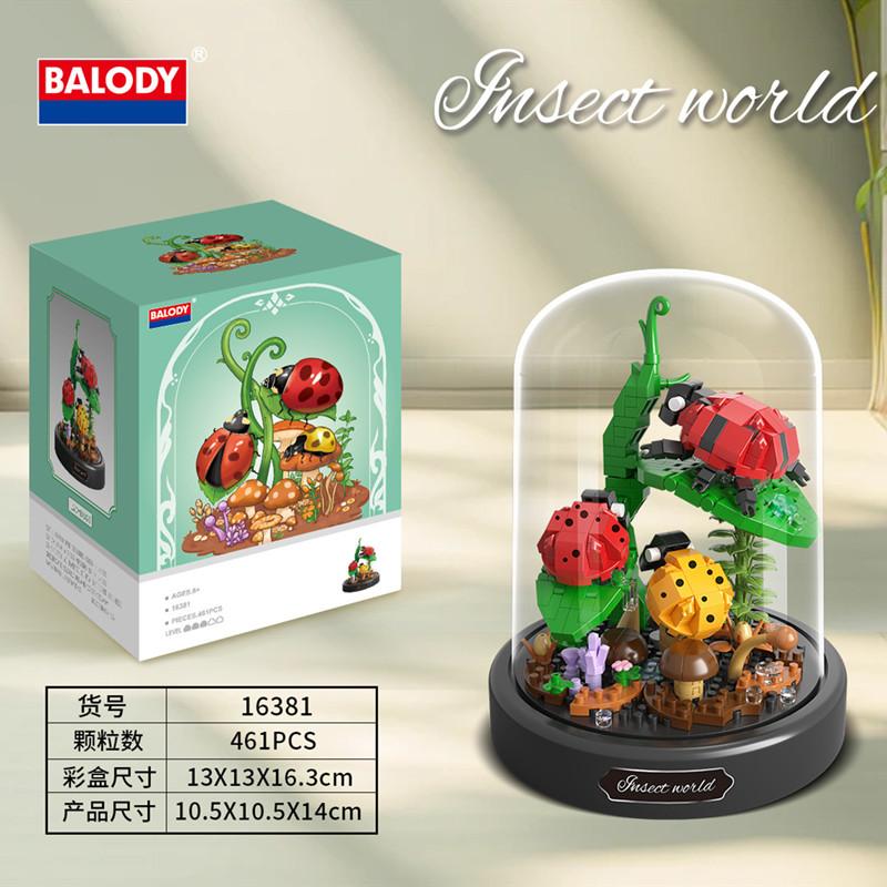 Balody Mini Blocks Lovely Flowers Bee Butterfly Building Bricks Decoration Eternal Rose Adult Toys Gift Girl Present New Year