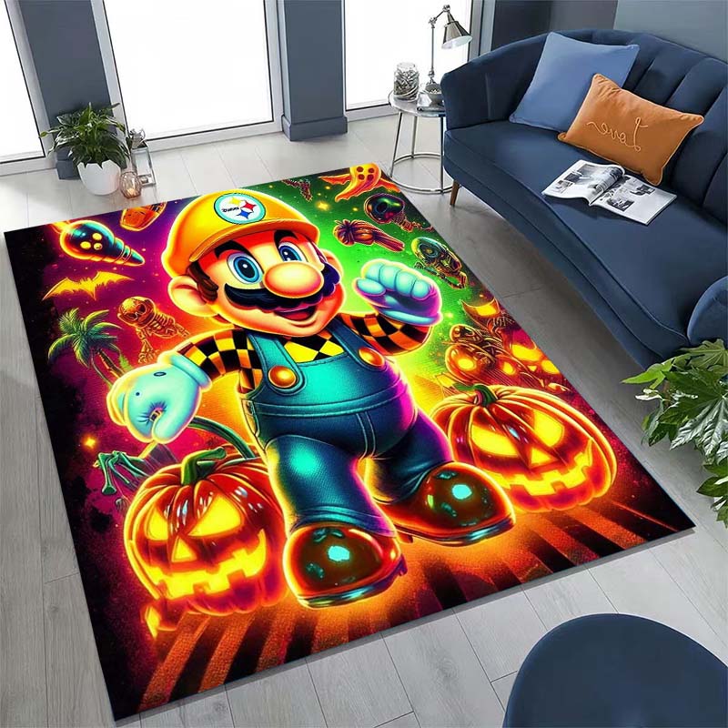 The New 2026 Super Mario Bros. Rug Is Suitable for Home Décor In Game Rooms, Bedrooms, Living Rooms, Sofa Areas, and More.