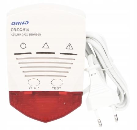 Detektor úniku zemního plynu senzor alarm 70dB ORDC614