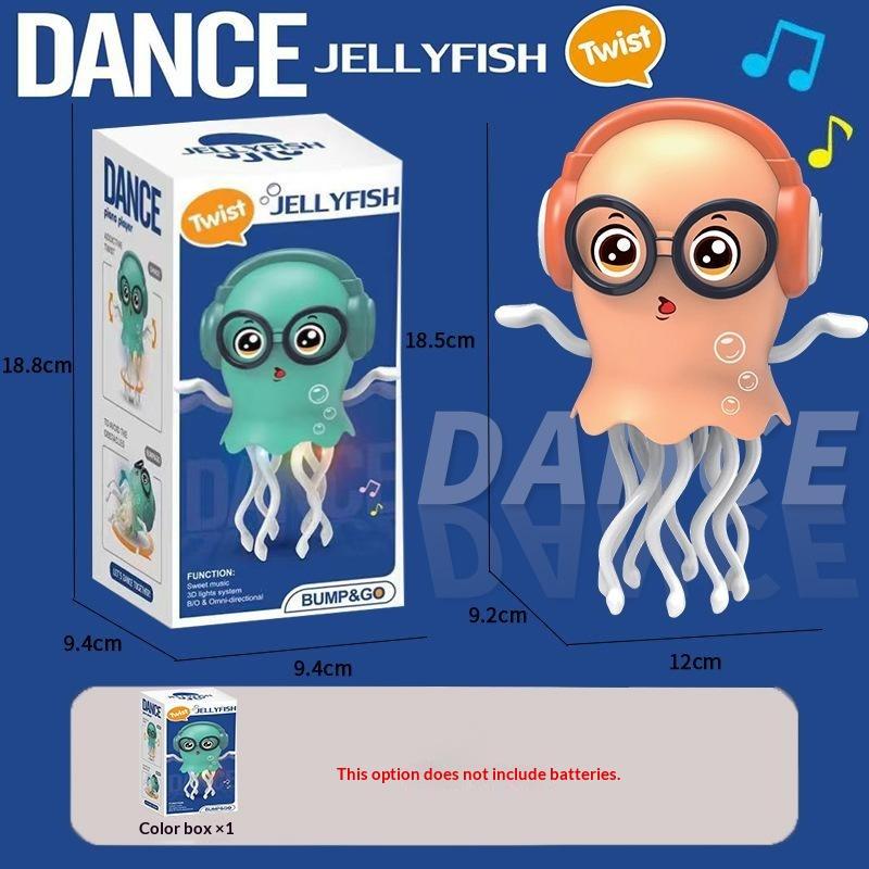 Jouet méduse dansante électrique avec musique, lumières clignotantes et mouvement automatique, parfait pour le temps de jeu des enfants, cadeaux d'anniversaire